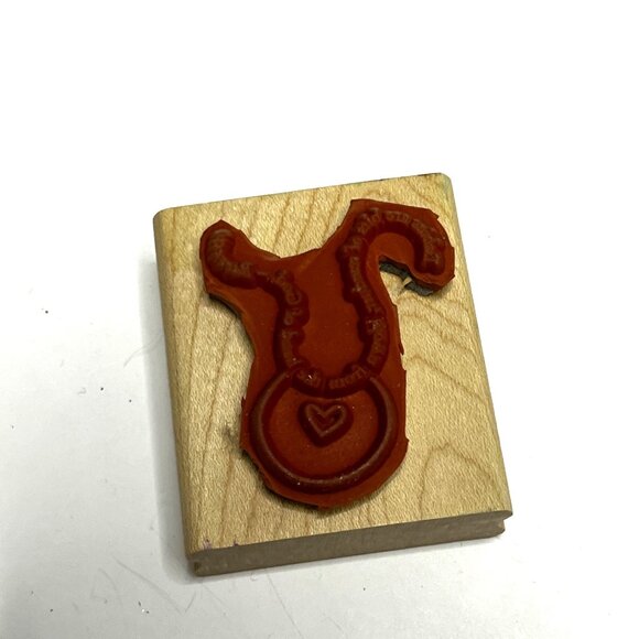 Stampin Up BABIES ARE BITS OF STARDUST... Saying BIB Rubber Stamp 2002 - Picture 3 of 4